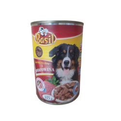 Basil karma mokra dla psa w puszce z wołowiną