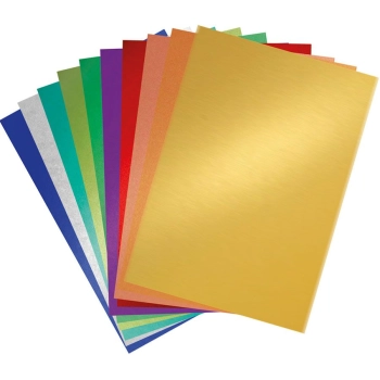 Papier metalizowany A4 10 kolorów 180g 487249 TITANUM