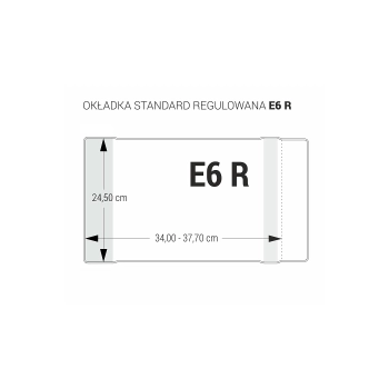 Okładka regulowana E6 - 245 bezbarwna (5 szt.) OZB5-47 BIURFOL