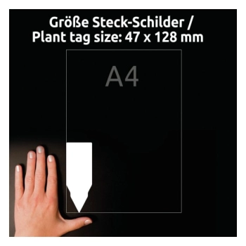 Tabliczka do oznaczania roślin do zadruku foliowa(10 arkuszy) 128x47mm T3006-10 AVERY ZWECKFORM