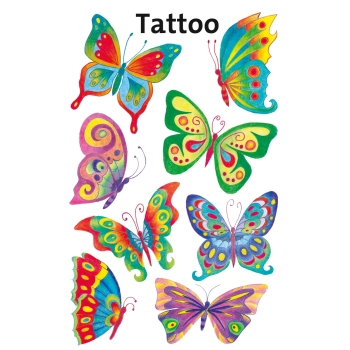 Naklejki tatuaże dla dzieci MOTYLE 56742 Z-DESIGN KIDS TATTOO AVERY ZWECKFORM