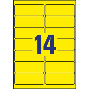Etykiety A4 żółte(25arkuszy) 99,1x38,1mm L7263Y-25 AVERY ZWECKFORM