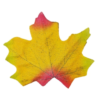 Dekoracje liście klonu czerw-żółte 10szt. 80x75mm396500 TITANUM