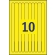 Opaski identy.na nadgarstek 265x18mm A4 (10) L4001-10 żółte ZF nadruk AVERY ZWECKFORM