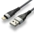 Kabel USB -> Lightning 1m 2,4A pleciony szary EVERACTIVE (CBB-1IG)