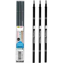 Wkłady do długopisu usuwalnego A 0.5mm czarny (3) AKR67K35-9 Happy Color