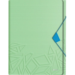 Teczka z przegródkami Leitz Urban Chic, PP, A4, mieści 250 kartek, zielona 39970050