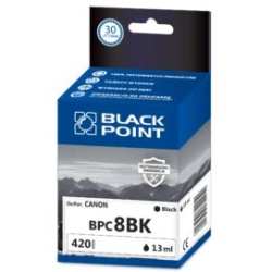 Tusz BLACK POINT (BPC8BK) czarny 13ml zamiennik CANON (CLI-8BK/0620B001) IP4200/4300/4500/5200