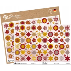 Naklejki papierowe ze złotymi tłoczeniami A5 - gwiazdki Z-Design 54616 AVERY ZWECKFORM