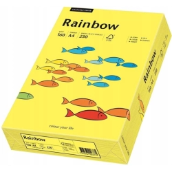 Papier ksero kolorowy A4 160g RAINBOW R14 żółty/ słoneczny 88042327
