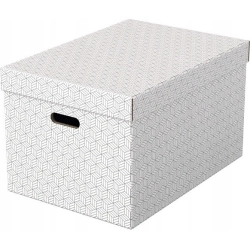 Pudełka domowe do przechowywania rozmiar L 3 sztuki białe 628286 ESSELTE