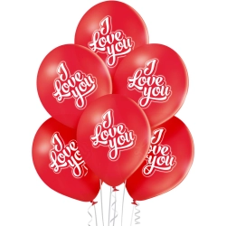 Balony I LOVE YOU 6 szt BN06-286 ALIGA