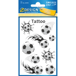 Naklejki tatuaże dla dzieci PIŁKA 56740 Z-DESIGN KIDS TATTOO AVERY ZWECKFORM