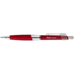 Długopisy automatyczny MEDIUM 1.0mm czerwony TOMA TO-038