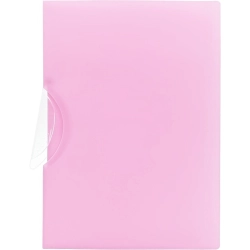 Skoroszyt z klipsem A4 PP pastel różowy SKP-A4-01 BIURFOL
