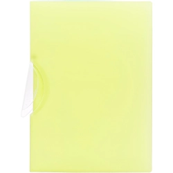 Skoroszyt z klipsem A4 PP pastel żółty SKP-A4-03 BIURFOL