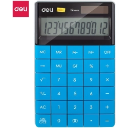 Kalkulator 12-pozycyjny niebieski 1589 BLUE DELI
