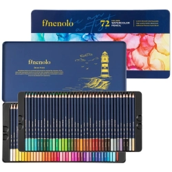 Kredki ołówkowe akwarelowe seria FINENOLO 72 kolory EC129-72 DELI