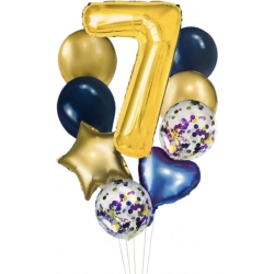 Zestaw balonów cyfra 7 BCF-204-7 GO PARTY
