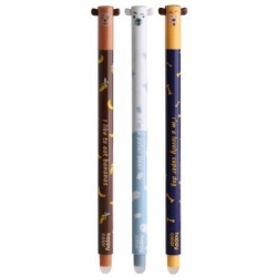 Długopis usuwalny USZAKI JOY 0.5mm niebieski AKPB4473-3 HAPPY COLOR