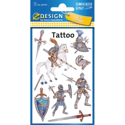 Naklejki tatuaże dla dzieci RYCERZ 56739 Z-DESIGN KIDS TATTOO AVERY ZWECKFORM