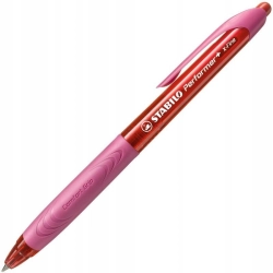 Długopis STABILO Performer+ 0.35mm czerwony/różowy wkład czerwony 328/3-40