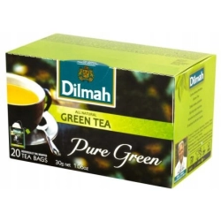 Herbata DILMAH (20 kopert) zielona PURE GREEN TEA 1,5g