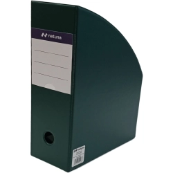Pojemnik na czasopisma NATUNA A4 10cm ciemny zielony PCV (SD-36-05)