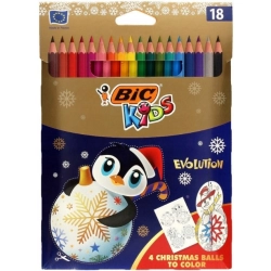 Kredki ołówkowe KIDS Evolution Christmas18 kolorów 962539