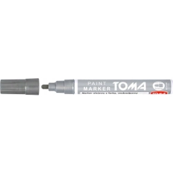 Marker olejowy grubość 2.5mm srebrny TO-440 TOMA