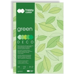 Blok A4 20k 170g 5 kolorów DECO GREEN HA 3717 2030-052 HAPPY COLOR