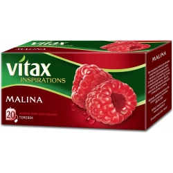 Herbata VITAX INSPIRATIONS (20 torebek) 40g Malina zawieszka