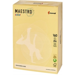 Papier ksero A4 160g MAESTRO COLOR YE23 pastel żółty (250ark)