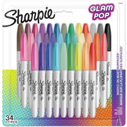 Markery permanentne SHARPIE Glam Pop 34 kolory 2198891
