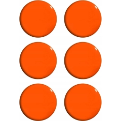 Magnesy do tablic pomarańczowe 20mm (6szt.) GM400-P6 TETIS