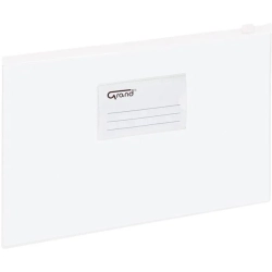 Koperta foliowa A4 na suwak EC009B biała 120-1055 GRAND