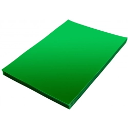 Okładka foliowa do bindowania A4 NATUNA zielona przezroczysta 0,20mm (100szt)
