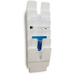 Pojemnik na ulotki A4 pionowy biały FLEXIPLUS 6 1700008011 DURABLE