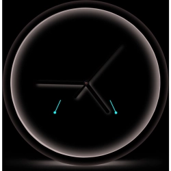 Zegar ścienny czarny LYON EHC016K ESPERANZA