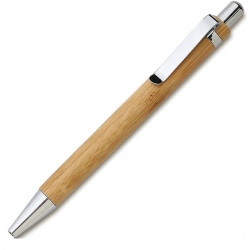 Długopis bambusowy niebieski wkład BULK