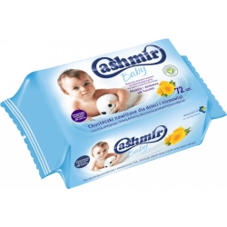 Chusteczki higieniczne nawilżane CASHMIR Baby (72 chusteczki) z wyciągiem z nagietka i panthenolem