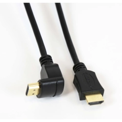 Kabel HDMI -> HDMI 5m v.1.4 kątowy czarny OMEGA (41854)