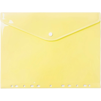 Teczka koperta A4 PP zawieszana pastel żółty TKZP-A4-03 BIURFOL
