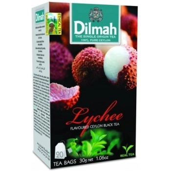 Herbata DILMAH (20 torebek) czarna z aromatem BRZOSKWINIA & LYCHEE 30g