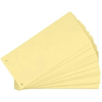 Przekładka kartonowa 1/3 A4 105x240mm żółte (100szt) 100205026 OXFORD