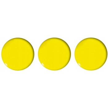 Magnesy do tablic 50mm żółte (3szt.) GM304-PY3 TETIS